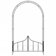 Záhradné oblúk pre popínavé rastliny čierna Dekorhome