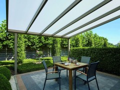 Hliníková pergola 300 cm antracit / polykarbonát Dekorhome