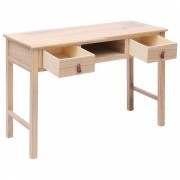 Písací stôl s 2 zásuvkami masívne drevo Dekorhome