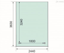 Drevená pergola ECO A 244 cm Dekorhome