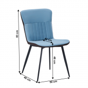 Jedálenská stolička KLARISA ekokoža / kov