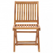 Skladacia záhradná stolička 6 ks teak Dekorhome