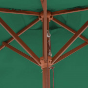 Záhradný slnečník s drevenou tyčou 150 x 200 cm