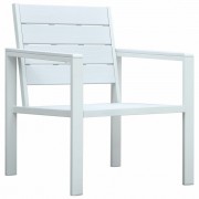 Záhradné stoličky 2 ks HDPE Dekorhome