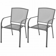 Záhradný bistro set 3 ks antracit Dekorhome