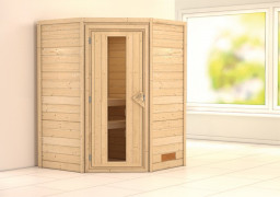 Interiérová fínska sauna 146 x 146 cm Dekorhome