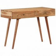 Písací stôl s 2 zásuvkami akáciové drevo Dekorhome