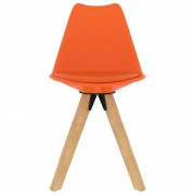 Jedálenský set 4 + 1 buk / umelá koža / plast Dekorhome