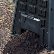 Záhradný kompostér 400l čierny Dekorhome
