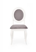 Jedálenská stolička BAROCK biela / sivá