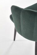 Jedálenská stolička K386 zamat / čierna