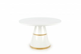 Jedálenský stôl VEGAS biela / zlatá