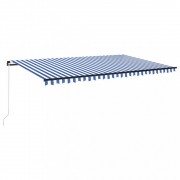 Ručne zaťahovacia markíza s LED svetlom 500x300 cm Dekorhome