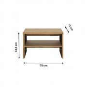 Konferenčný stolík SHELDON 71 dub shetland