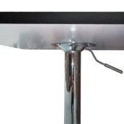 Barový stôl FLORIAN čierna / chróm
