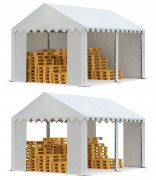 Skladový stan 3x4m biela EKONOMY