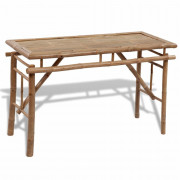 Záhradný piknikový set stôl + 2 lavice bambusový