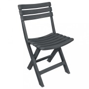 Skladací bistro set 3 ks antracit Dekorhome