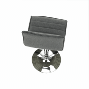 Barová stolička PINAR sivá / chróm