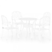 Záhradný bistro set 5 ks liaty hliník Dekorhome