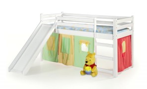 Detská poschodová posteľ so šmýkačkou NEO PLUS