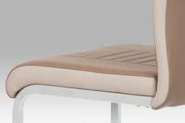 Jedálenská stolička DCL-406 ekokoža / chróm