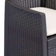 Záhradný bistro set 3 ks plast Dekorhome