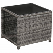 Záhradný bistro set 3 ks sivá Dekorhome