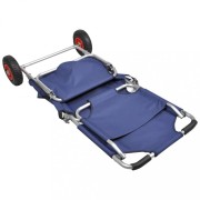 Skladací plážový vozík modrá Dekorhome