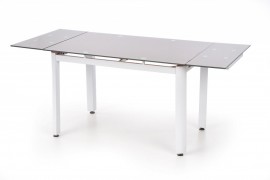 Sklenený rozkladací stôl ALSTON béžový