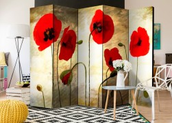 Paraván Golden Field of Poppies Dekorhome