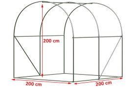 Záhradný fóliovník 2x2m