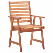 Záhradná jedálenská stolička 3 ks akáciové drevo Dekorhome