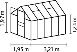 Skleník TARGET 6200 polykarbonát Dekorhome