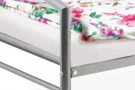 Posteľ BED-1900 SIL 90x200 cm sivá