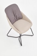 Jedálenská stolička K391 svetlosivá / sivá / čierna