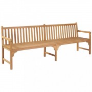 Záhradná lavica masívny teak Dekorhome