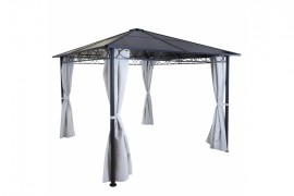 Pergola s bočnou stenou 3x3m WH8477 Dekorhome