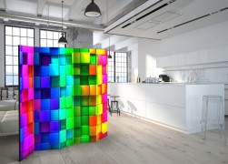 Paraván Colourful Cubes Dekorhome