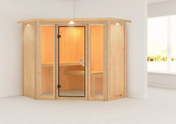 Interiérová fínska sauna 210 x 210 cm Dekorhome