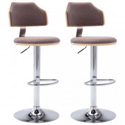 Barové stoličky 2 ks umelá koža / drevo / kov Dekorhome