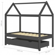 Detská posteľ 70x140 borovica Dekorhome