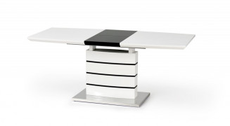 Jedálenský stôl rozkladací NORD biela / čierna