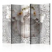 Paraván Lilies and Quilted Background Dekorhome