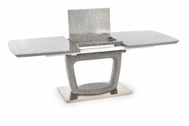 Rozkladací jedálenský stôl ARTEMON 160/220 cm sivý mramor