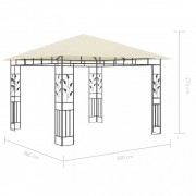 Záhradný altánok s moskytiérou 3 x 3 m Dekorhome