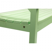 Záhradná drevená lavička FABLA 124 cm mentolová