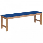 Záhradná lavica s poduškou 150 cm masívne teak Dekorhome