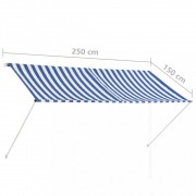 Zaťahovacia markíza 250x150 cm Dekorhome