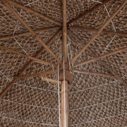 Bambusový slnečník so strechou z banánových listov Ø 270 cm